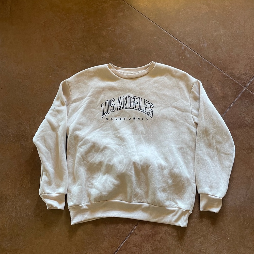 Los Angeles California White Sweater